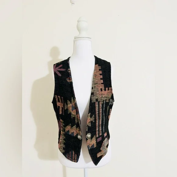 Vintage Rough Rider Circle T Western Vest Size Small - Picture 1 of 11